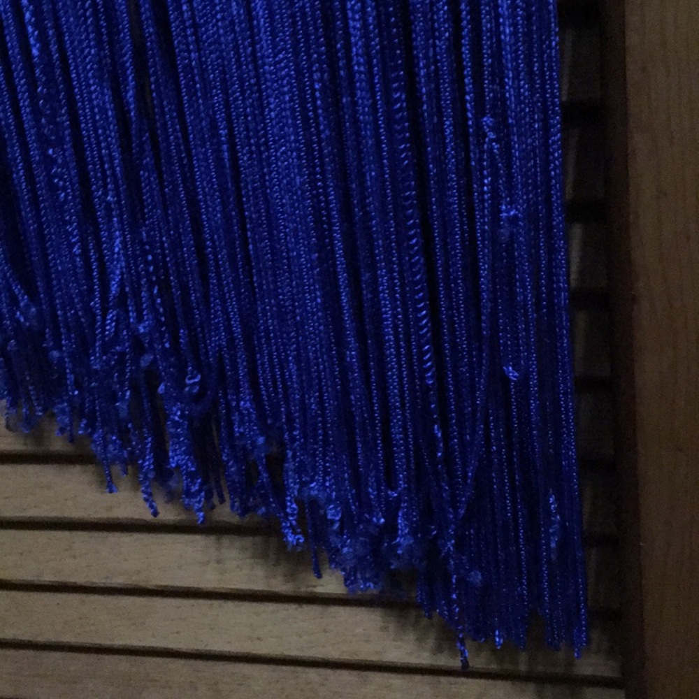 Long Flapper Style Gown With Asymmetrical Cut - image 5